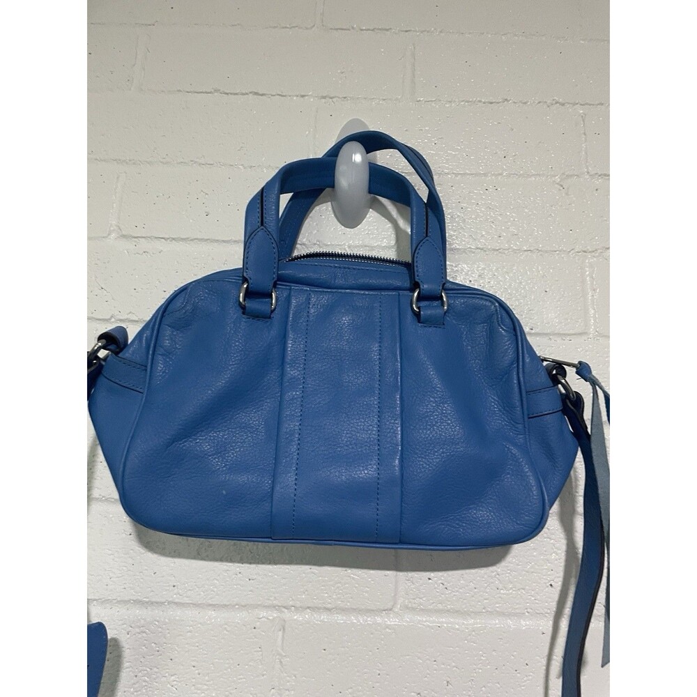Aimee Kestenberg Pebble Leather Crossbody Bag Purse All For Love Blue Preppy